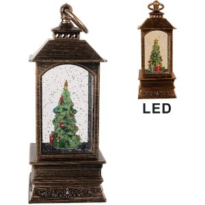 Clayre & Eef 66408 Decoratieve Kerstlantaarn met Boom...