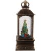 Clayre & Eef 66408 Decoratieve Kerstlantaarn met Boom 8x8x20 cm