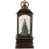 Clayre & Eef 66408 Decoratieve Kerstlantaarn met Boom 8x8x20 cm