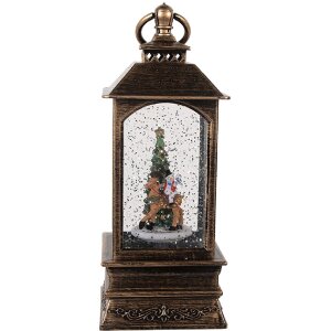 Clayre & Eef 66409 Decoratieve Lantaarn met Kerstboom...