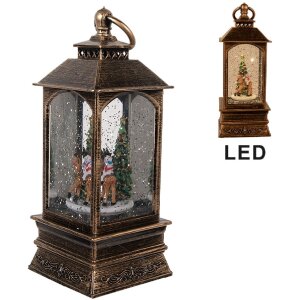 Clayre & Eef 66409 Decoratieve Lantaarn met Kerstboom...