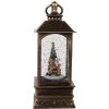Clayre & Eef 66409 Decoratieve Lantaarn met Kerstboom 8x8x20 cm