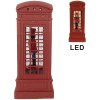 Clayre & Eef 66412 Decoratie Telefooncel met Notenkraker 9x9x21 cm