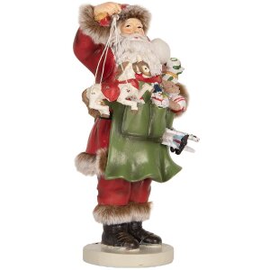 Clayre & Eef 6PR5748 Kerstman Decoratie 13x9x23 cm