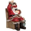 Clayre & Eef 6PR5749 Kerstman Decoratie 16x13x19 cm Rood