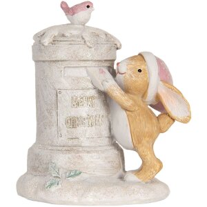 Clayre & Eef 6PR5879 Decoratie Konijn 13x12x47 cm