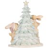 Clayre & Eef 6PR5880 Decoratie Konijn met LED 14x8x16 cm Bruin en Wit