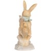 Clayre & Eef Decoratie Konijn 16x6x11 cm Bruin & Wit
