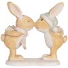 Clayre & Eef 6PR5882 Decoratie Konijn 10x5x10 cm Bruin en Wit