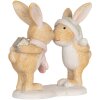 Clayre & Eef 6PR5882 Decoratie Konijn 10x5x10 cm Bruin en Wit