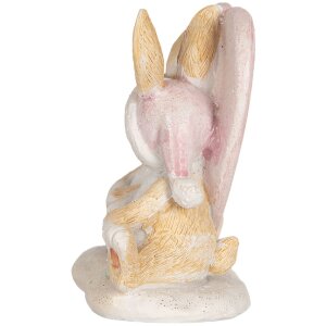 Clayre & Eef 6PR5883 Decoratie Konijn 11x6x9 cm Bruin Wit