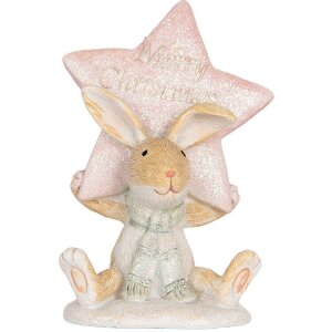 Clayre & Eef 6PR5884 Decoratie Konijn 8x5x11 cm