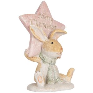 Clayre & Eef 6PR5884 Decoratie Konijn 8x5x11 cm