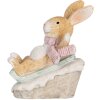 Clayre & Eef 6PR5885 Decoratie Konijn 8x6x9 cm Bruin Wit