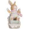 Clayre & Eef 6PR5885 Decoratie Konijn 8x6x9 cm Bruin Wit