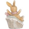 Clayre & Eef 6PR5885 Decoratie Konijn 8x6x9 cm Bruin Wit