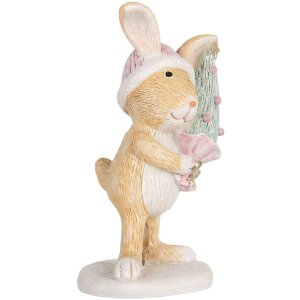 Clayre & Eef 6PR5886 Decoratie Konijn 5x5x10 cm