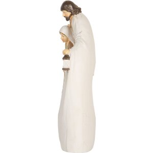 Clayre & Eef 6PR5892 Kerstgroep 12x6x22 cm Beige & Bruin