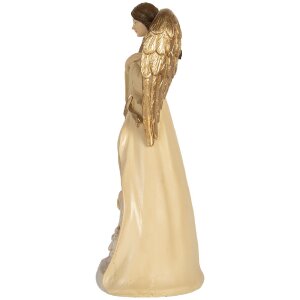 Clayre & Eef 6PR5894 Kerstgroep 15x12x31 cm Beige-Goud