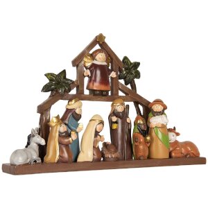 Clayre & Eef 6PR5895 Kerstgroep 32x5x20 cm