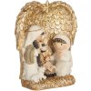 Clayre & Eef 6PR5898 Kerstgroep 12x6x13 cm Goudkleurig Wit