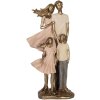 Clayre & Eef 6PR5902 Decoratie Familie 17x11x35 cm Goudkleurig en Roze