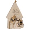 Clayre & Eef 6PR5904 Kerstgroep 16x6x21 cm Beige-Goud