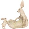 Clayre & Eef 6PR5905 Decoratie Konijn met Schaal 29x14x26 cm