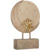Clayre & Eef 6PR5909 Paar zittend op Maan 18x5x26 cm Beige Goudkleurig