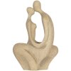 Clayre & Eef 6PR5912 Decoratief Zittend Paar Beige 16x8x25 cm