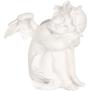 Clayre & Eef 6PR5914 Decoratie Engelen Set (4 stuks) 16x14x19 cm