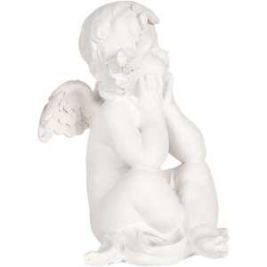 Clayre & Eef 6PR5914 Decoratie Engelen Set (4 stuks) 16x14x19 cm
