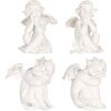 Clayre & Eef 6PR5914 Decoratie Engelen Set (4 stuks) 16x14x19 cm