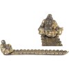 Clayre & Eef Kandelaar Buddha Zilver-Goud 33x8x7 cm