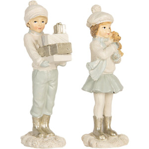 Clayre & Eef 6PR5917 Decoratie Kinder 2-delig 5x4x11...