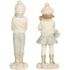 Clayre & Eef 6PR5917 Decoratie Kinder 2-delig 5x4x11 cm Wit Groen