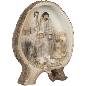 Clayre & Eef 6PR5918 Kerstgroep 14x5x19 cm Beige...