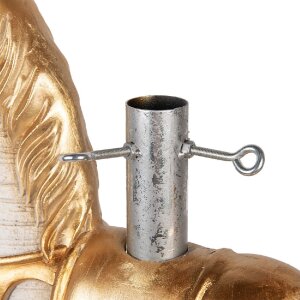 Clayre & Eef 5MG0094 Kerstboomstandaard 73x21x61 cm Wit-Goud