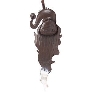 Clayre & Eef 5Y1318 Wanddecoratie Kerstman 30x10x79 cm Wit Rood