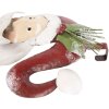Clayre & Eef 5Y1318 Wanddecoratie Kerstman 30x10x79 cm Wit Rood
