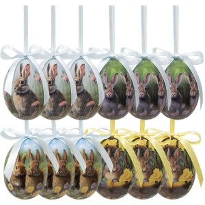 Clayre & Eef 65904 Decoratieve Hangende Eieren (Set...