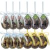 Clayre & Eef 65904 Decoratieve Hangende Eieren (Set 12) Ø 4x5 cm