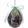 Clayre & Eef 65904 Decoratieve Hangende Eieren (Set 12) Ø 4x5 cm