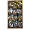 Clayre & Eef 65904 Decoratieve Hangende Eieren (Set 12) Ø 4x5 cm