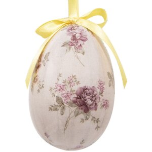 Clayre & Eef 65907 Decoratieve Ei Hangers (Set van 6) Ø 7x10 cm