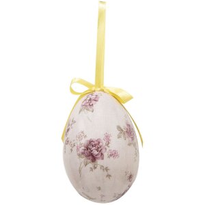 Clayre & Eef 65907 Decoratieve Ei Hangers (Set van 6) Ø 7x10 cm