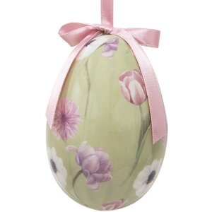 Clayre & Eef 65907 Decoratieve Ei Hangers (Set van 6) Ø 7x10 cm