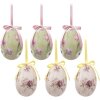 Clayre & Eef 65907 Decoratieve Ei Hangers (Set van 6) Ø 7x10 cm