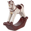 Clayre & Eef 6CE2249 Decoratief Schommelpaard Beige/Rood 15x4x14 cm