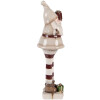 Clayre & Eef 6CE2251 Decoratie Kerstman Beige-Rood 8x7x23 cm